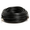 Cmple RG59U 75 Feet BNC Male to RCA Male, 75 Ohm, Coaxial BNC to RCA Video Cable, Black, (455-N)