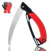 Hand Pruning Saw;  Folding Camping Saw;  Strong SK-5 Sharp Tree Saws with 10" Blade - Perfect for Pruning Trimming Trees Branches Camping